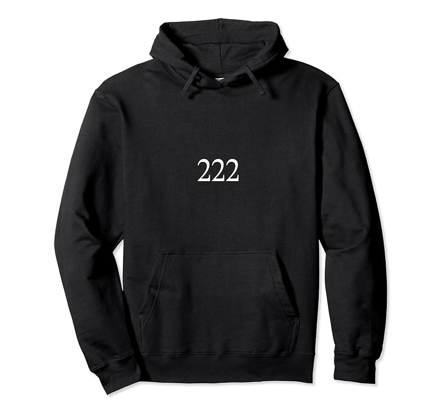 Angel Number 222 Right Place, Right Time Pullover Hoodie | Amazon (US)