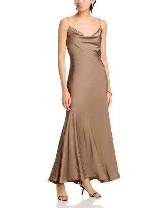 Monroe Brown Cowlneck Maxi Dress | Bloomingdale's (US)