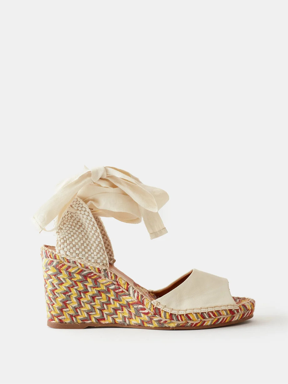 Piia woven-sole espadrille wedges | Matches (US)