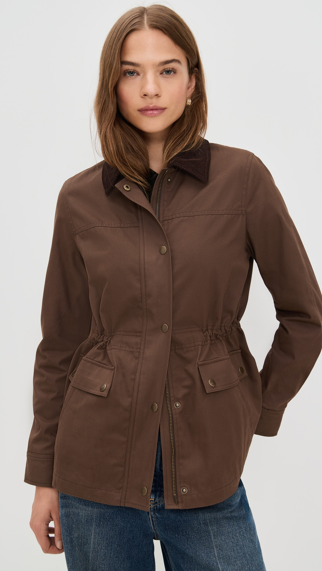 PAIGE Horizon Barn Jacket Brown S | Shopbop