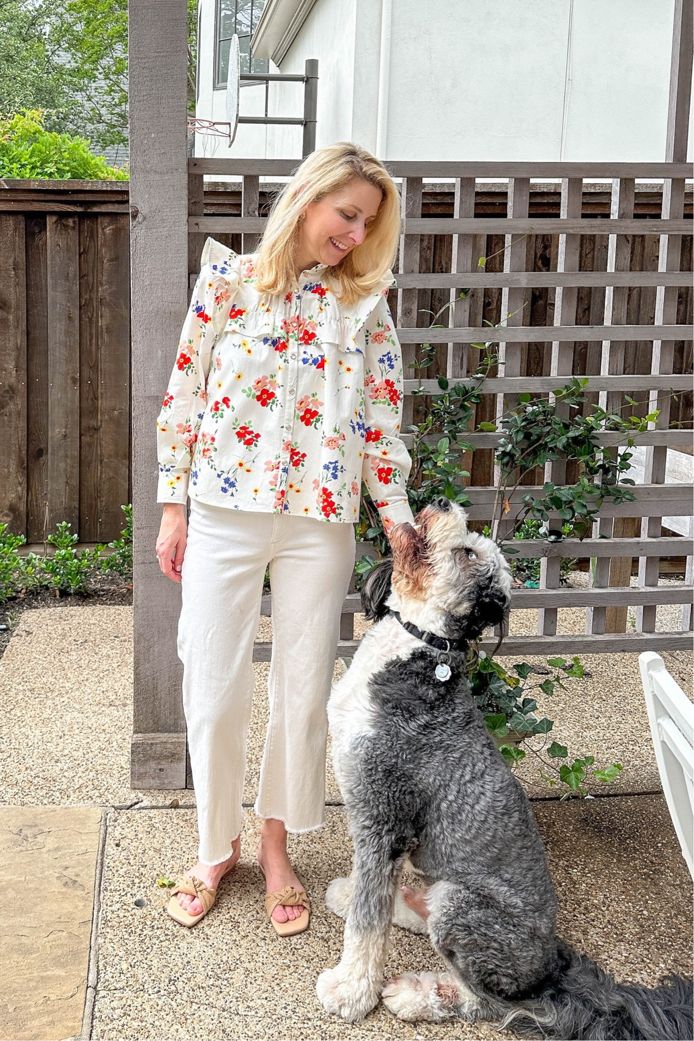 Love this outfit for spring! Top and sandals are from Tuckernuck and jeans are Shopbop 

#LTKstyletip #LTKSeasonal #LTKFind