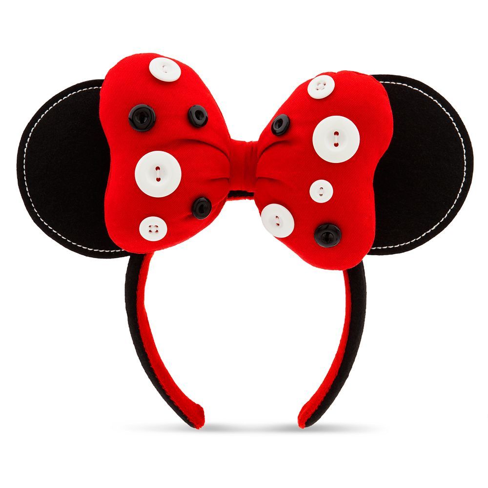 Minnie Mouse Button Bow Ear Headband for Adults | Disney Store
