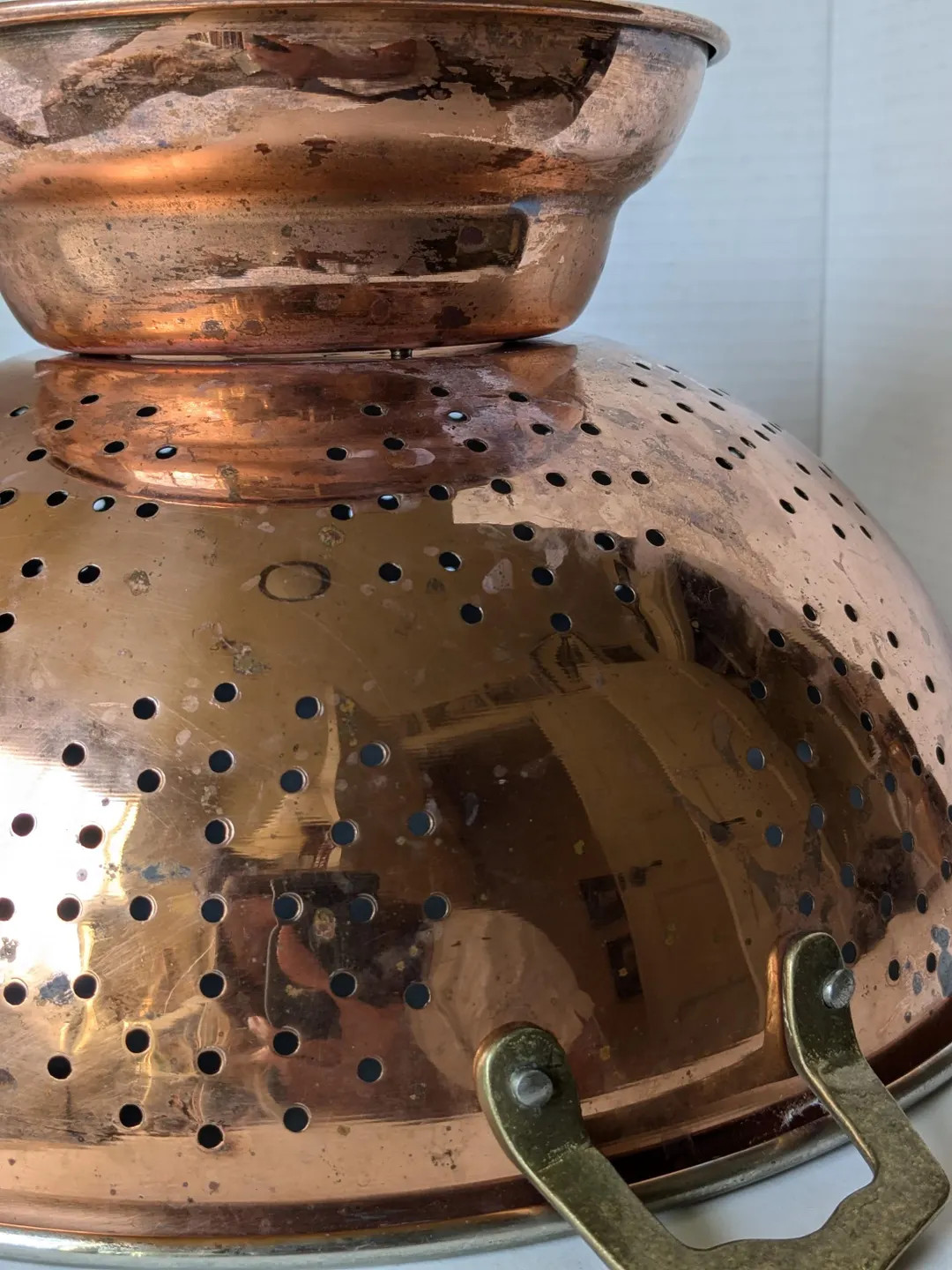 Vintage Copper Colander - Etsy | Etsy (US)
