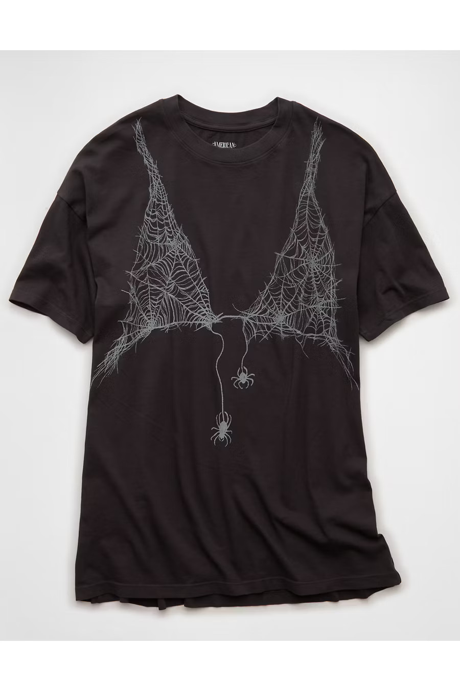 AE Oversized Halloween Graphic T-Shirt Women's Black Large/X-Large | American Eagle Outfitters (US & CA)