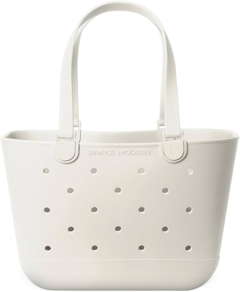 Simple Modern Beach Bag Rubber Tote | Waterproof Large Tote Bag with Zipper Pocket for Beach, Poo... | Amazon (US)