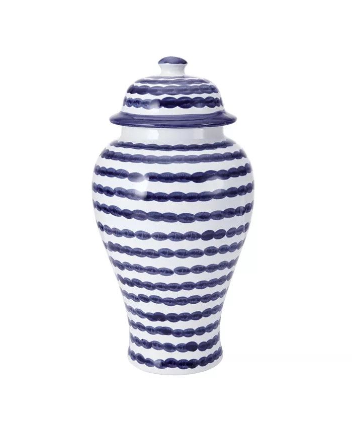 Stripe Ceramic Canister with Lid | Macys (US)