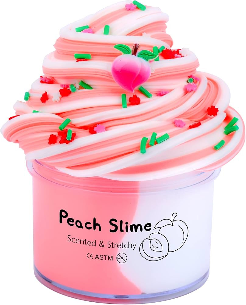 JAJSKUWA Pink Peachybbies Butter Slime,Fragrant and Elastic Butter Slime Toys,Party Gifts,Prizes,... | Amazon (US)