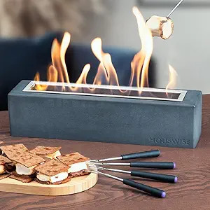 Houswise Tabletop Fire Pit, Small Portable Fire Pit, Indoor Smores Maker, Table Top Firepit, Smal... | Amazon (US)
