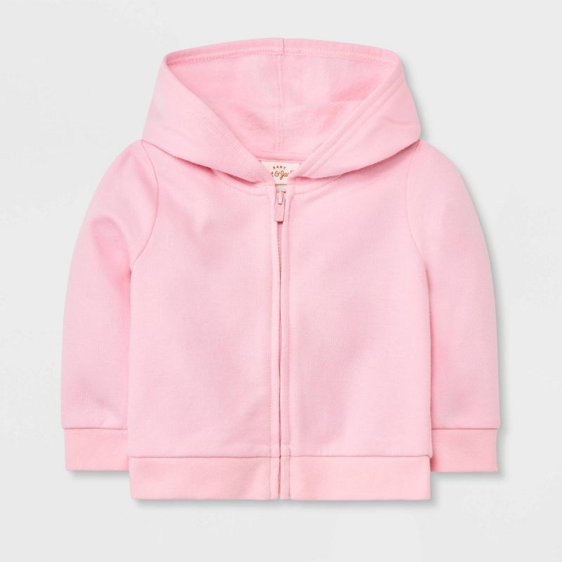 Baby Girls' Fleece Hoodie - Cat & Jack™ Pink | Target