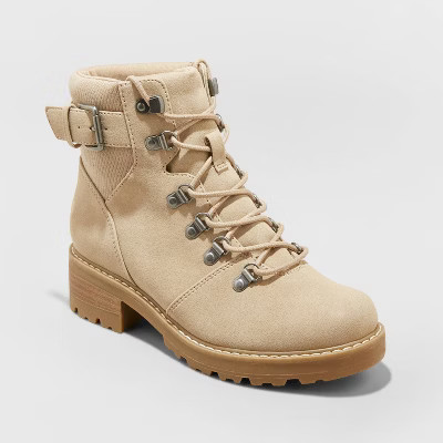 Women's Kelly Lace-Up Hiking Boots - Universal Thread™ Taupe 7.5 | Target