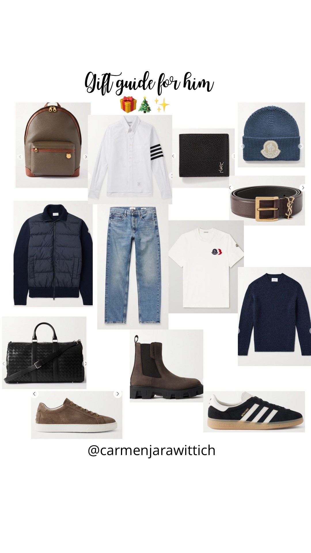 Gift guide for him 🎁🎄✨

#giftguideforhim #presentsforhim #ltkfestive #mrporter #ltkluxury #christmas #weihnachten

#LTKeurope #LTKgiftguide #LTKdeutschland