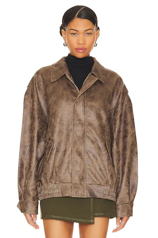 LIONESS Kenny Bomber in Chocolate from Revolve.com | Revolve Clothing (Global)