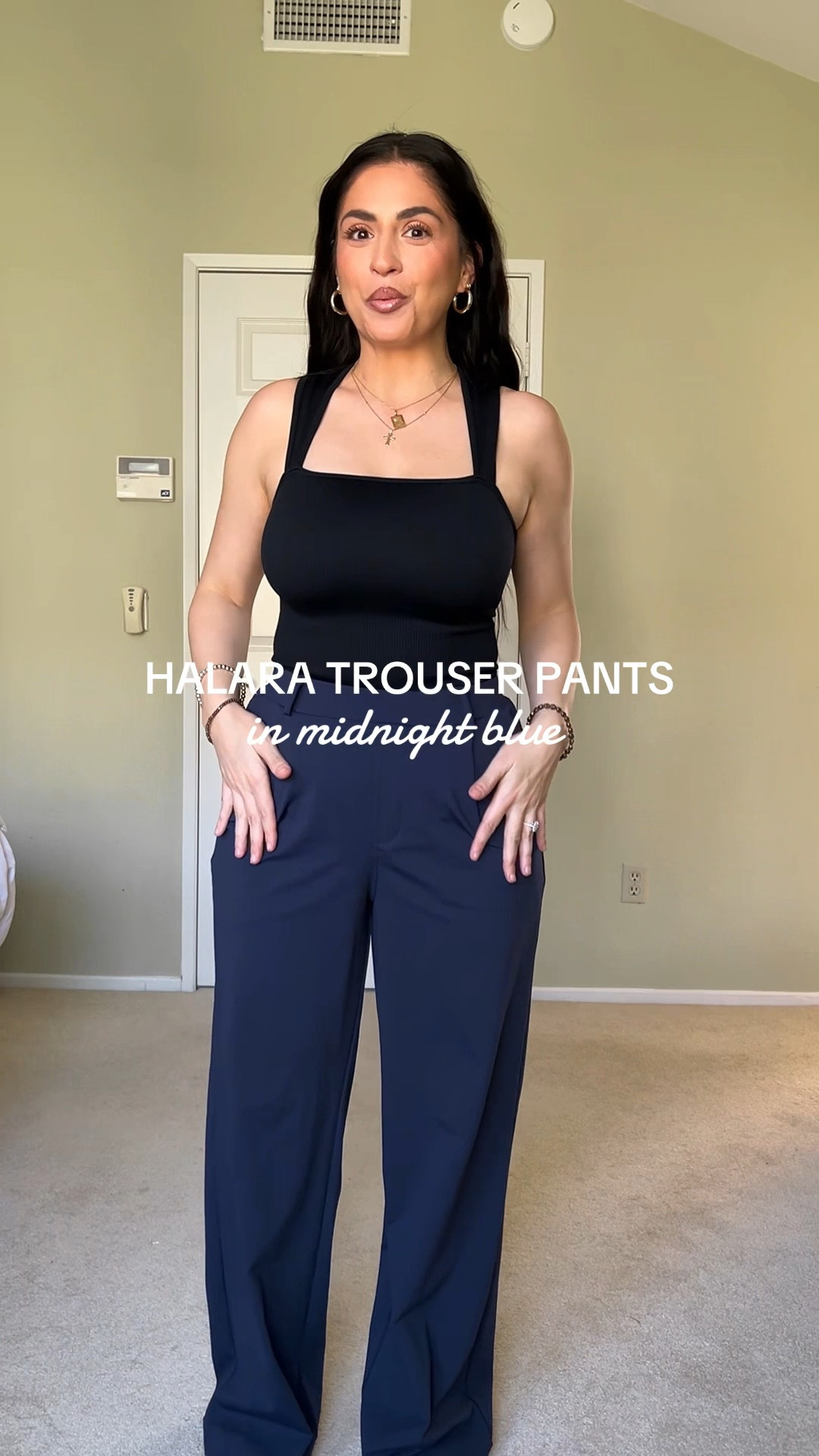 Comfortable stretchy work pants with great material and belt loops. Bodysuit that is comfortable and stretchy no bra needed. True to size 

#LTKWorkwear #LTKCyberWeek #LTKFindsUnder50