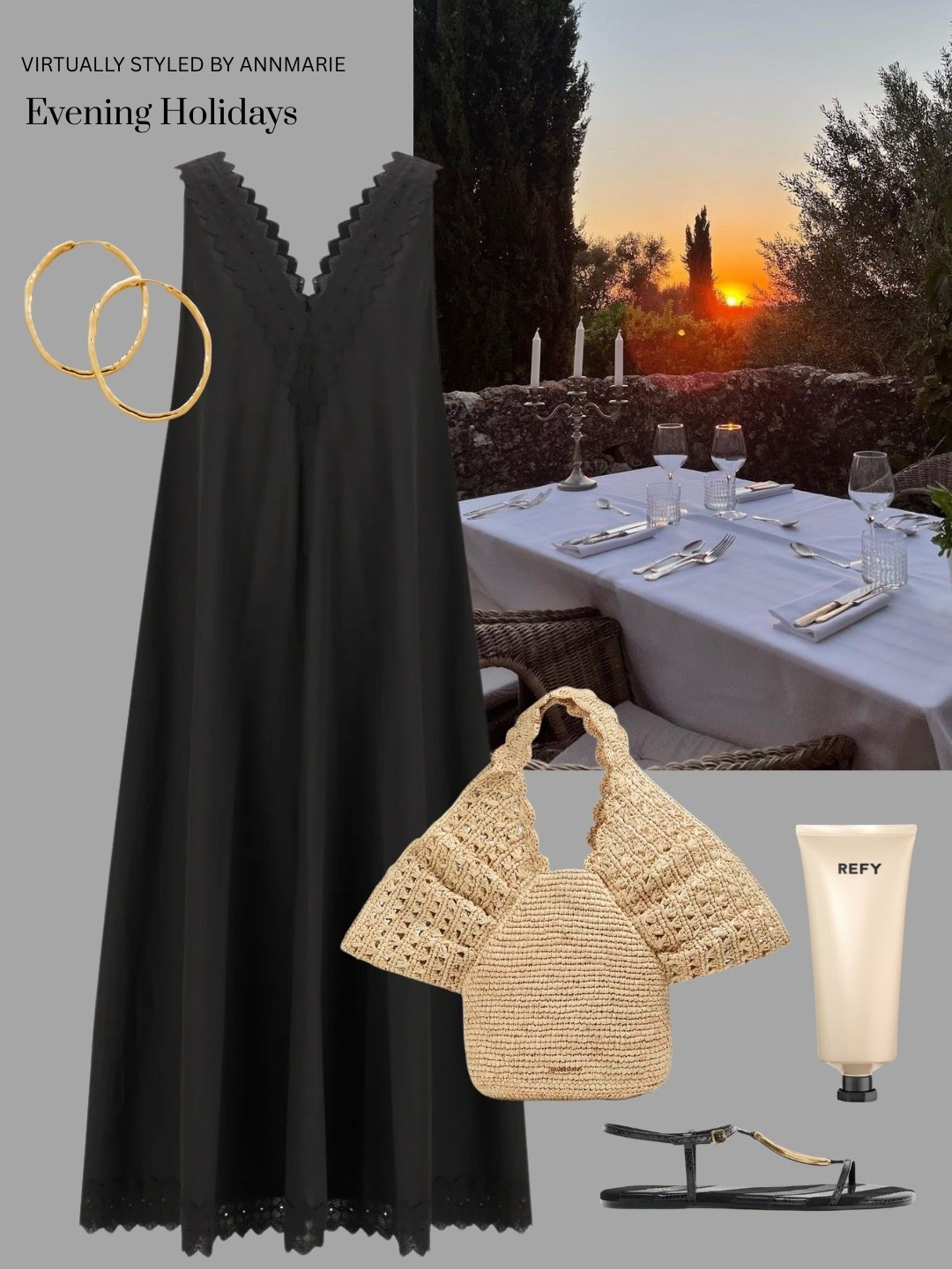 Holiday evening outfit with black dress 

#LTKstyletip #LTKdresses #LTKsummer