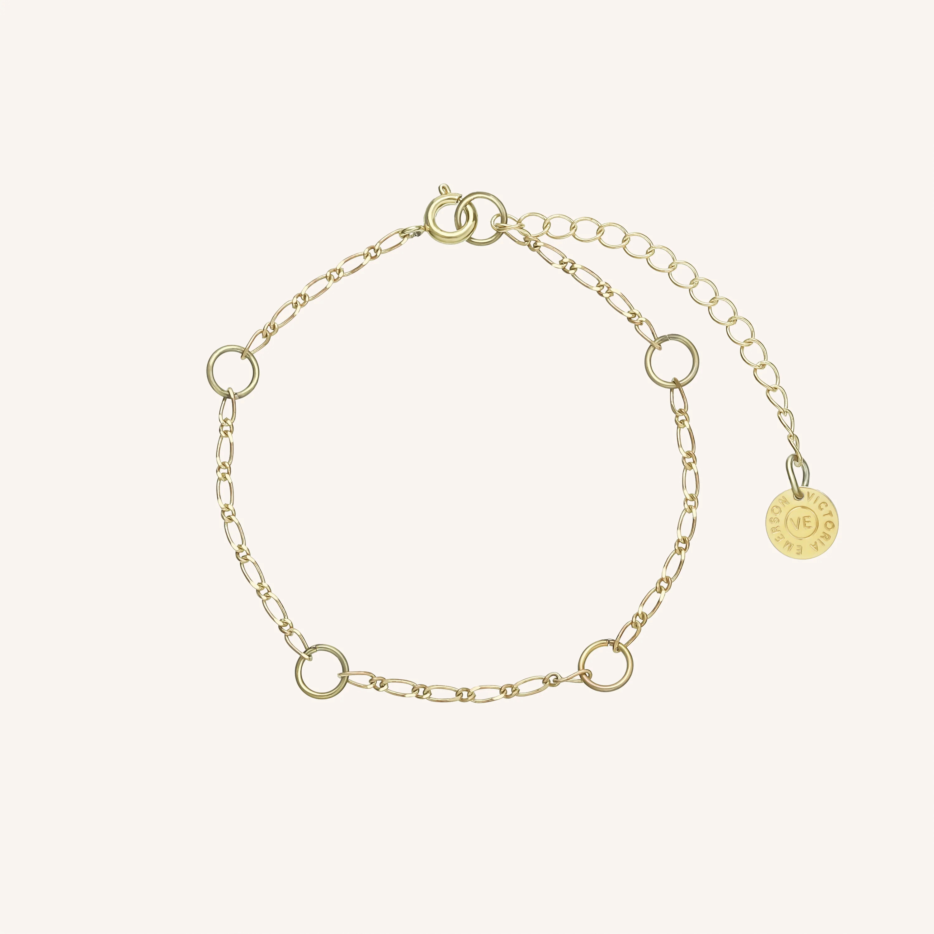 Simple Round Link Chain Bracelet | Victoria Emerson