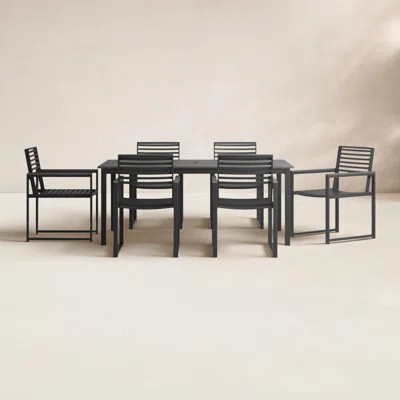 Townsend Rectangular 6 - Person Outoor Dining Set | Wayfair North America