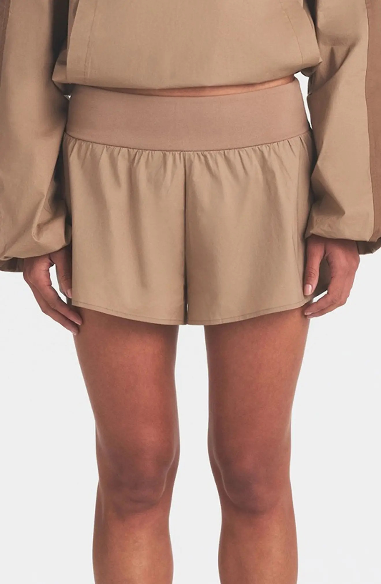 SKIMS Woven Stretch Cotton Flutter Shorts (Women) | Nordstrom | Nordstrom