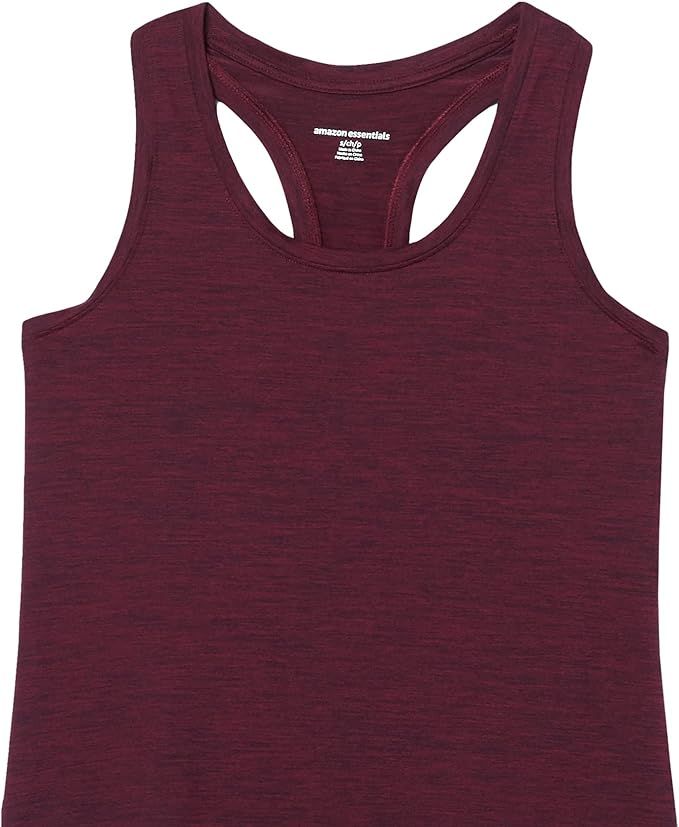 Amazon Essentials Women's Tech Stretch Racerback Tank Top (Available in Plus Size), Multipacks | Amazon (US)