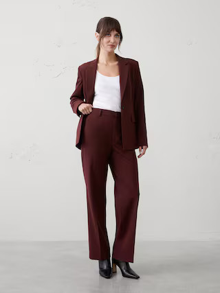 Straight High-Rise Sculpted Trouser | Banana Republic Factory