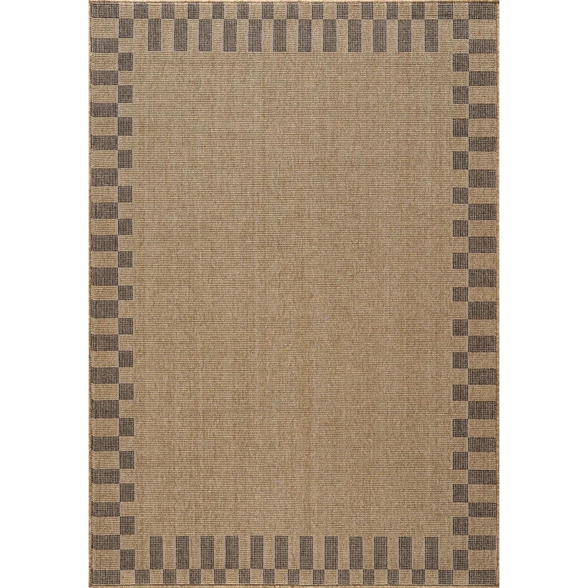 Abani Rugs Teagon SAG100A Bordered Check Indoor/Outdoor Area Rug | Wayfair North America