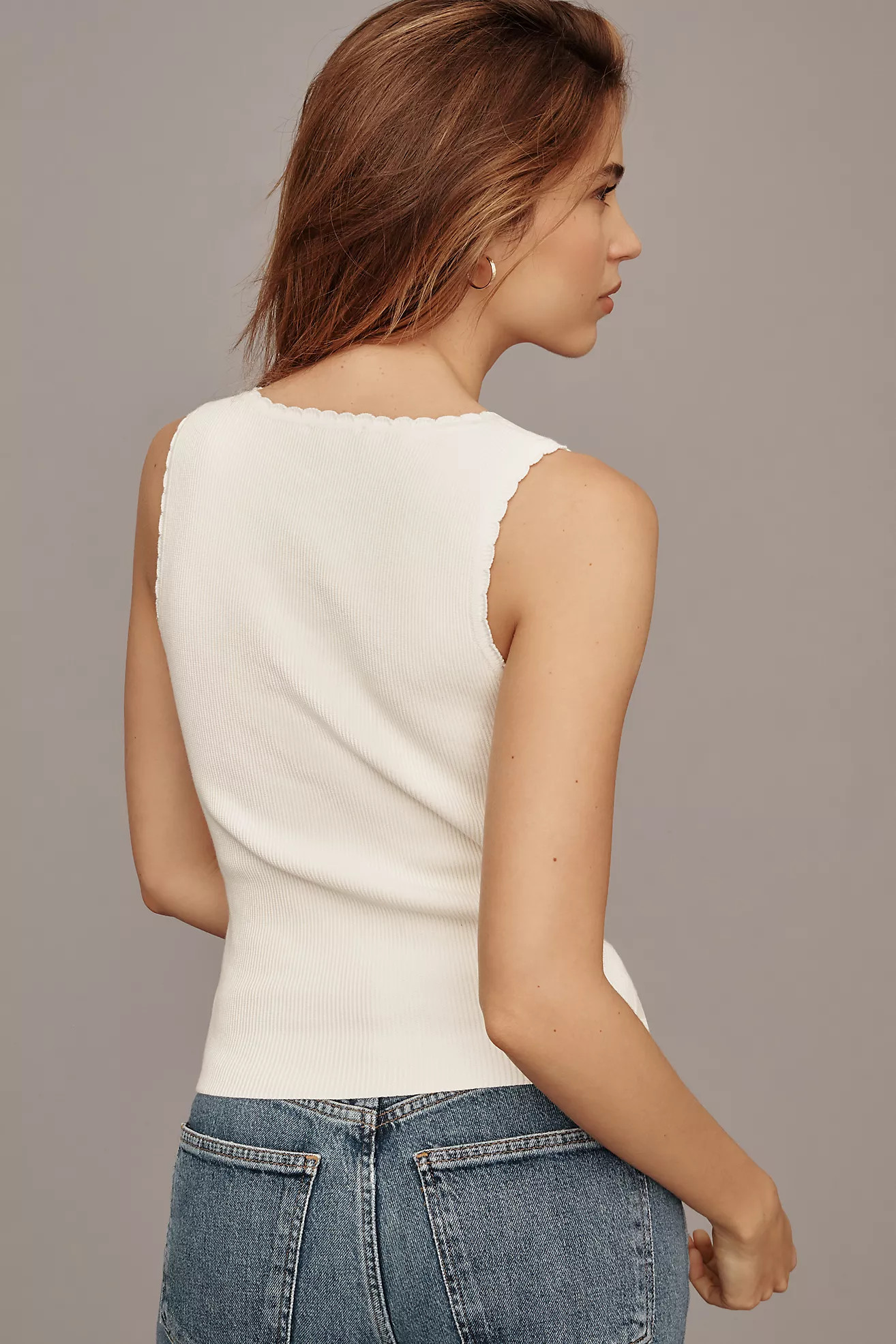 Reformation Nalini Cotton Sweater Tank | Anthropologie (US)