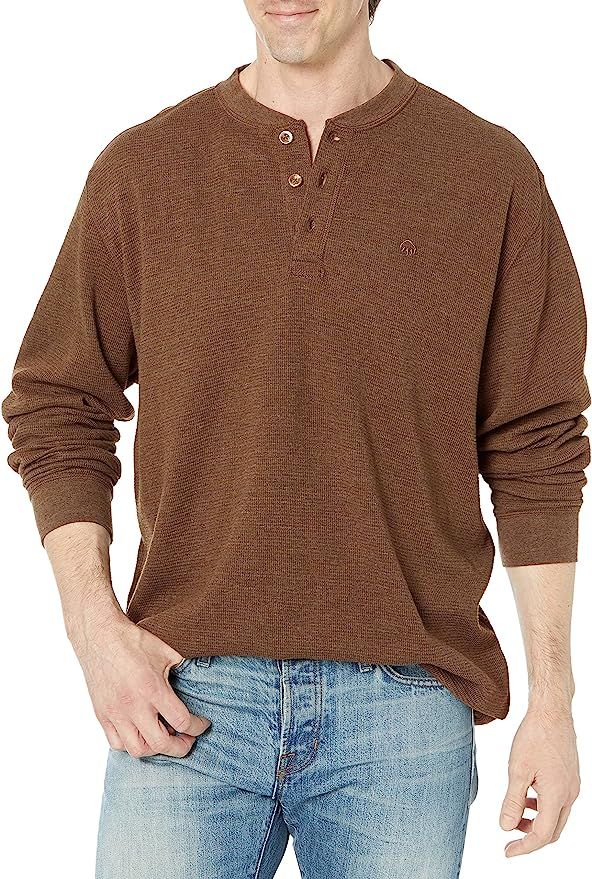 WOLVERINE Men's Walden Long Sleeve Blended Thermal 3 Button Henley Shirt | Amazon (US)