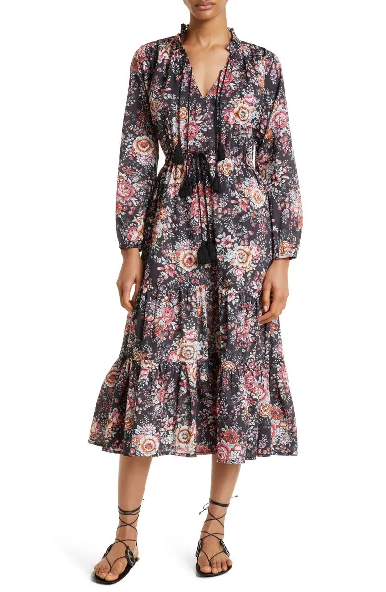 MILLE Astrid Floral Long Sleeve Cotton Dress | Nordstrom | Nordstrom