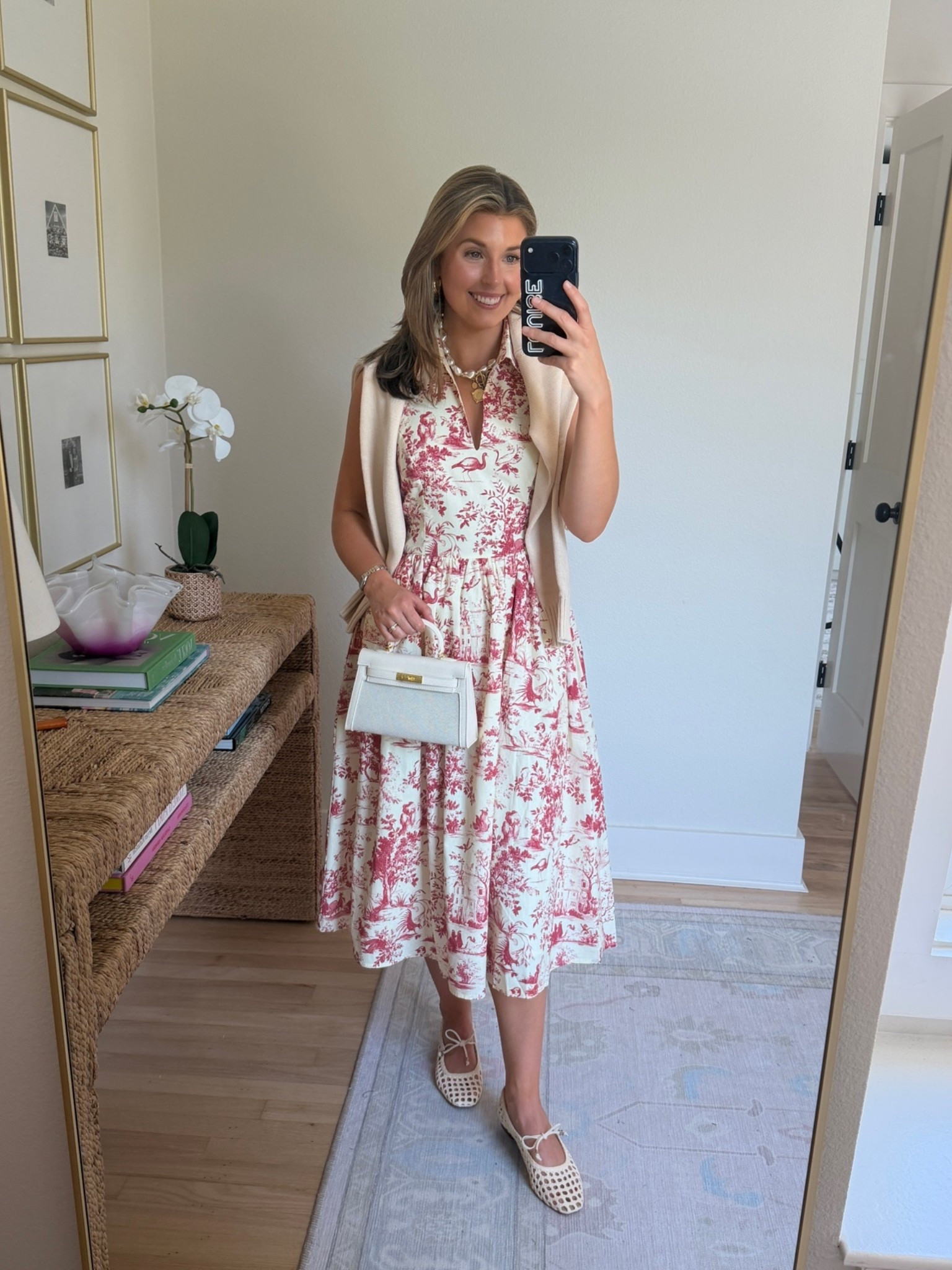 End of summer outfit idea! Wearing a S in dress