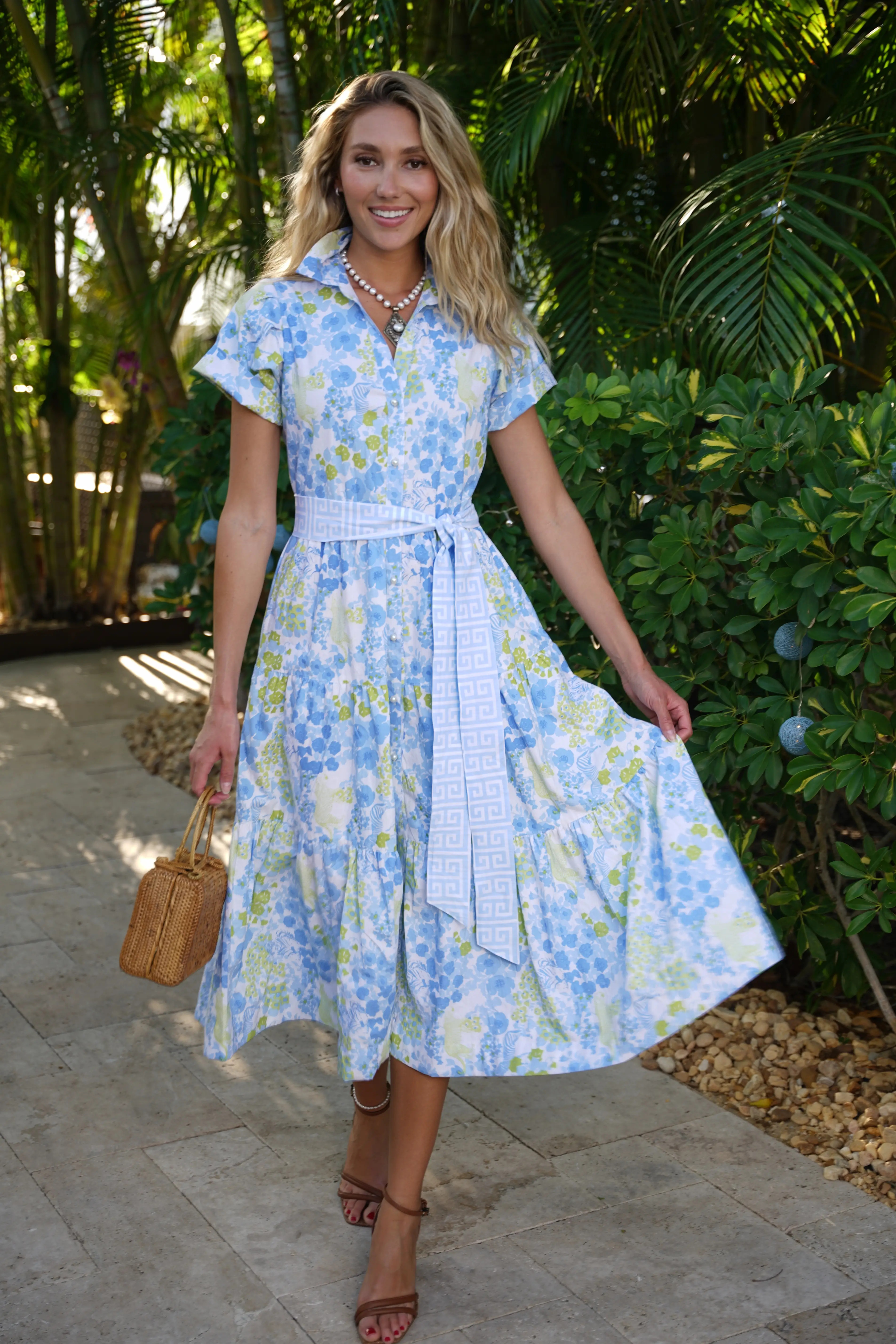 Kristina Dress Brazil Blue | Just Darviny