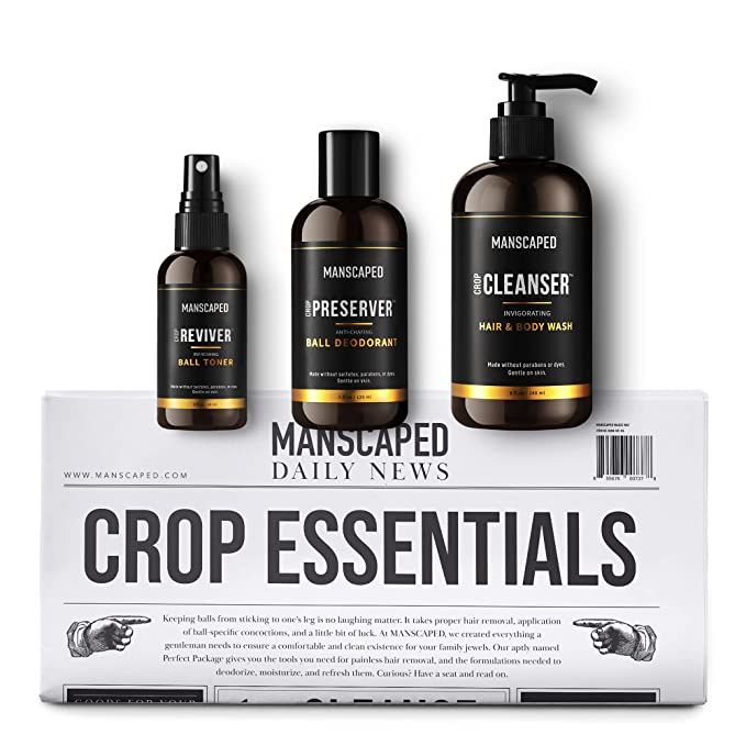 MANSCAPED® Crop Essentials, Male Care Hygiene Bundle, Includes Crop Cleanser™ Invigorating Bod... | Amazon (US)