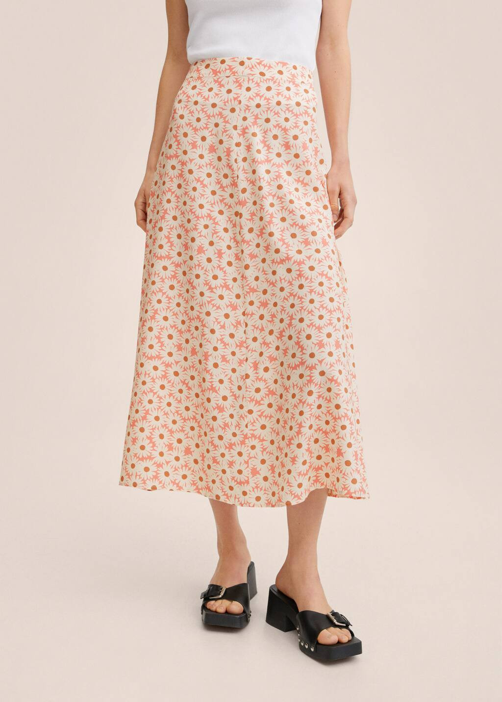 Flowy printed skirt | MANGO (US)