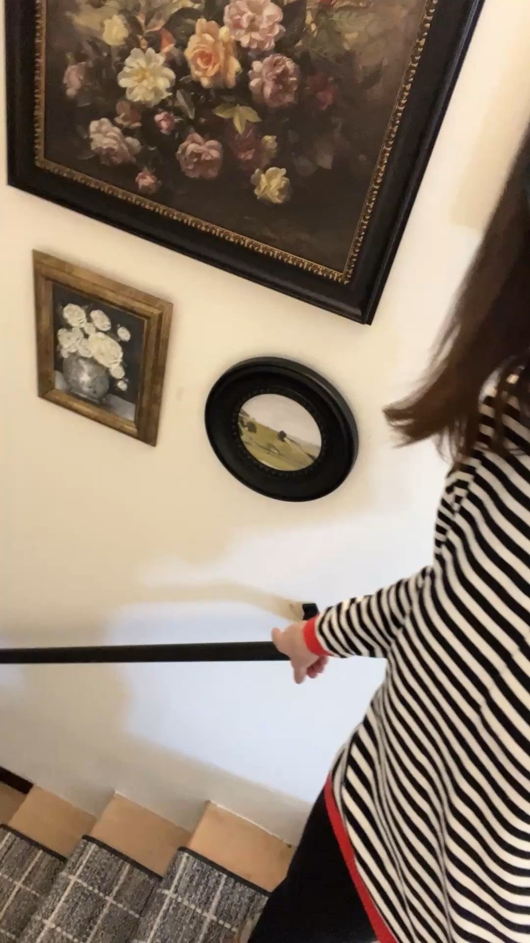 I love this handrail. I just added to our basement staircase for additional safety. It was so easy to install. It comes in various lengths. Black Matte 

#LTKHome