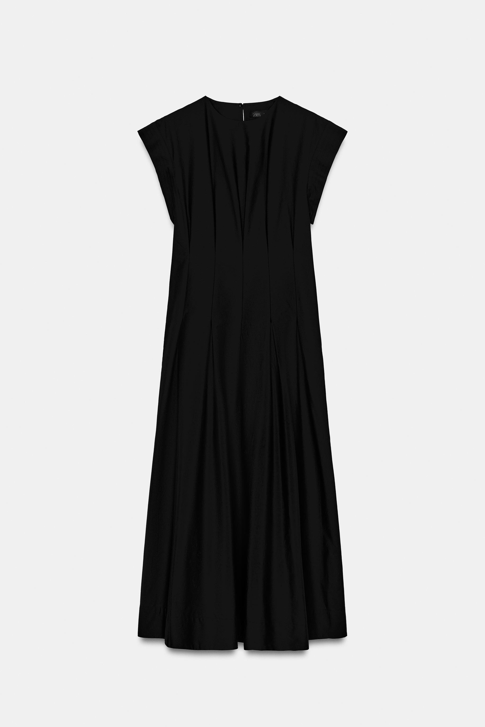 PLEATED POPLIN DRESS ZW COLLECTION | Zara US