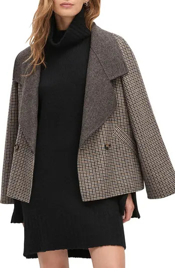 Favorite Daughter The Cameron Houndstooth Wool Blend Coat | Nordstrom | Nordstrom