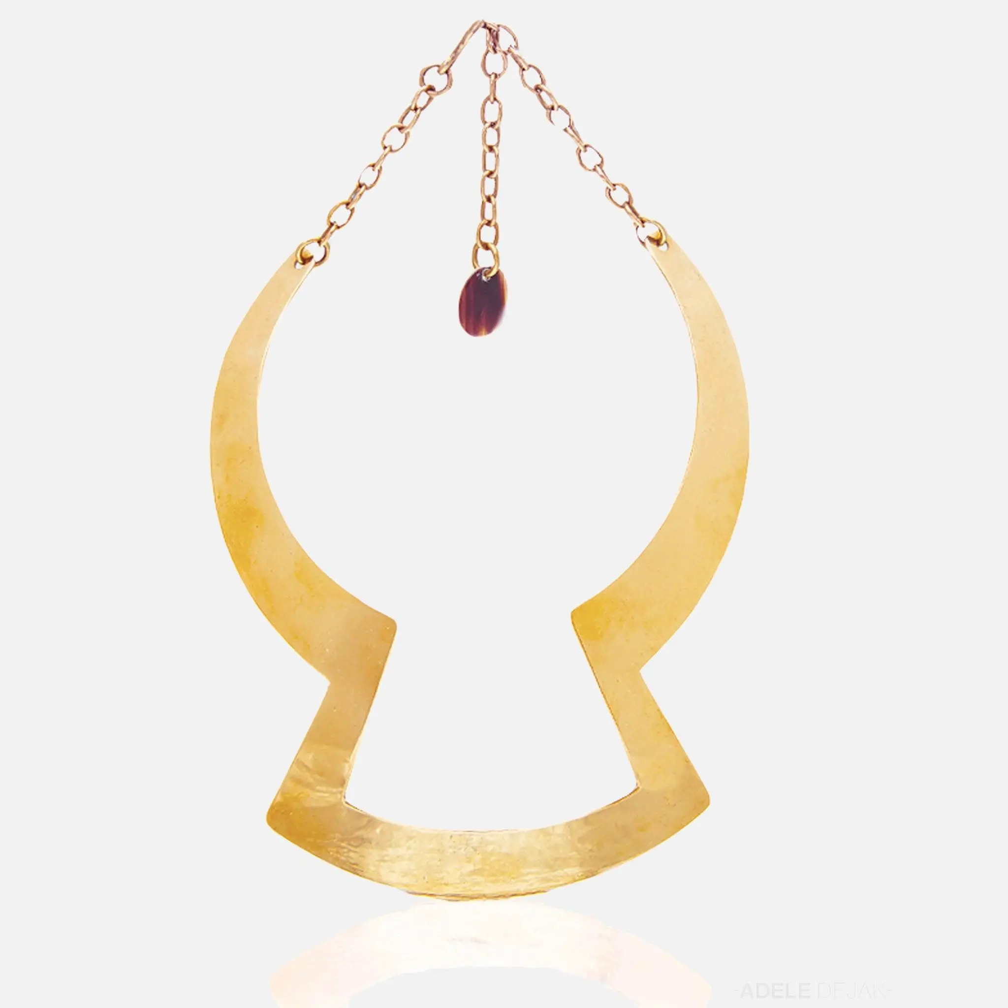 Brass Choker Habida Necklace | 54kibo