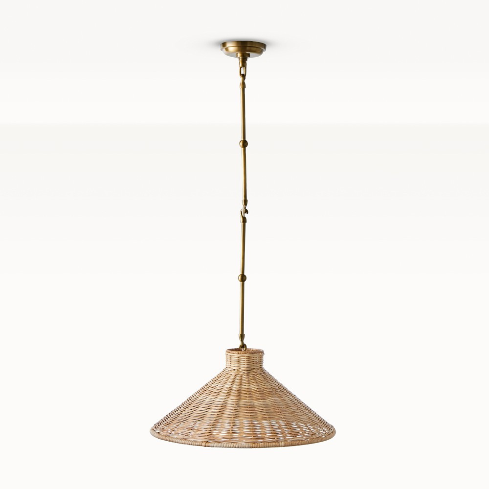 Carmel Rattan Tapered Pendant | Williams-Sonoma