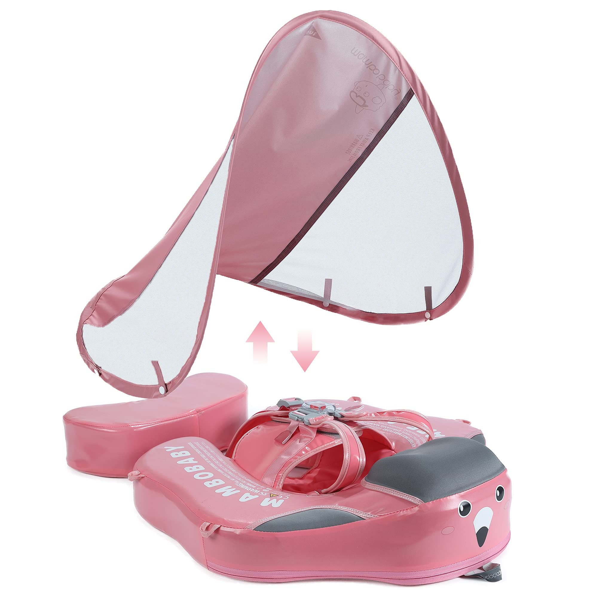 Mambobaby Float Upgrade Add Tail Baby Float with Canopy for Infant Waist Swimming Ring Swim Train... | Amazon (US)