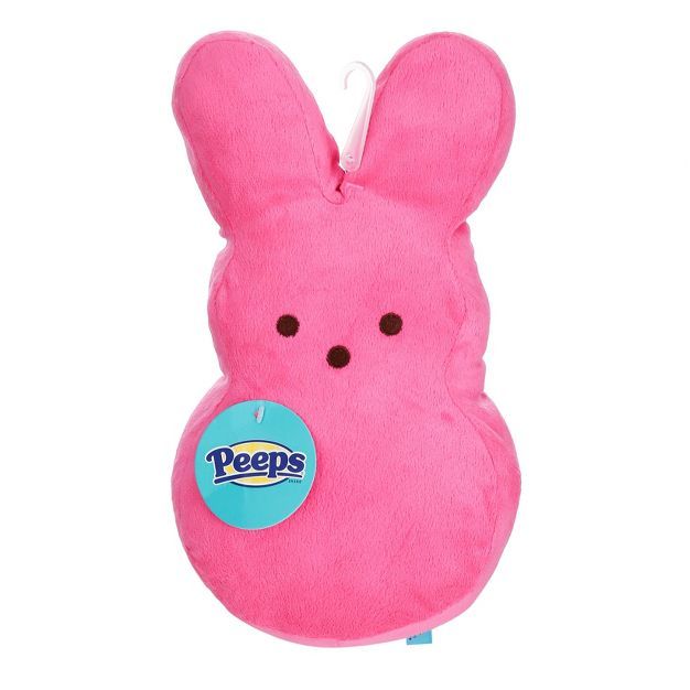 Peeps Plain Bunny Plush Squeaker Dog Toy - Pink - 4" | Target