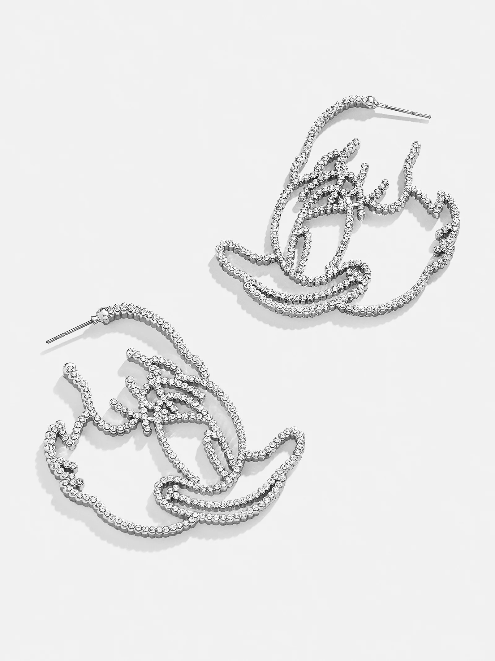Disney Daisy Duck Silver Outline Earrings - Daisy Duck | BaubleBar (US)
