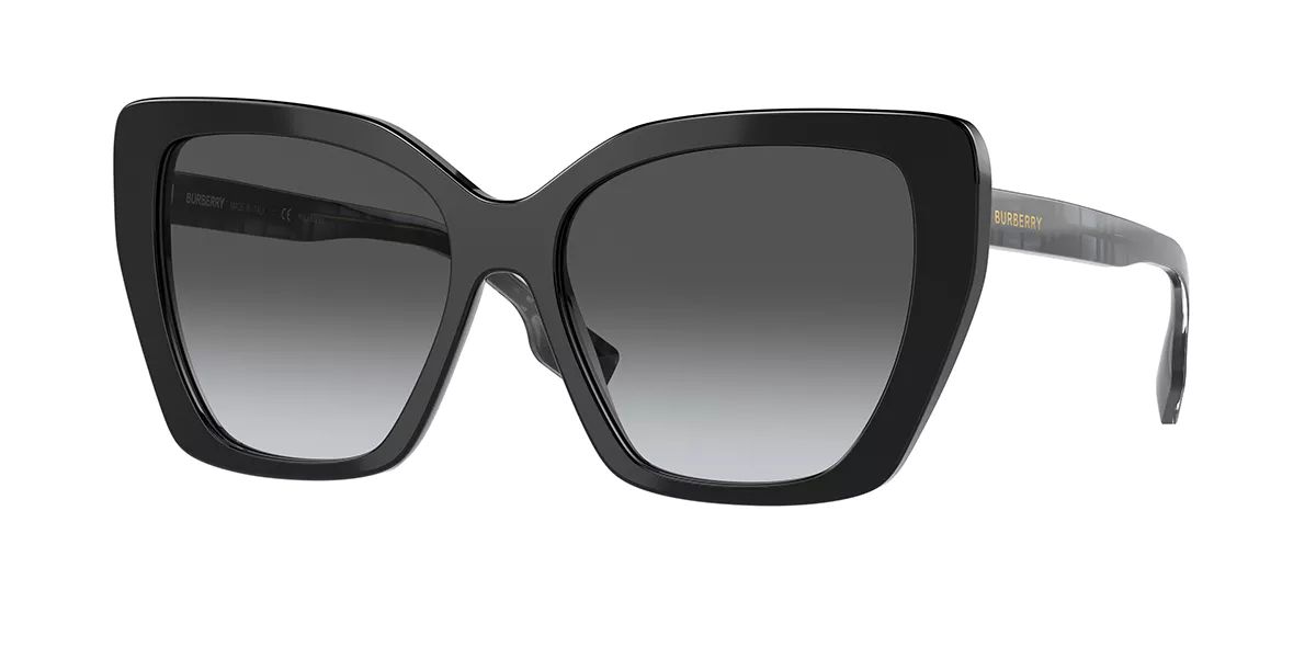 Burberry BE4366 TAMSIN Polarized 3980T3 Womenâs Sunglasses Black Size 55 | SmartBuyGlasses Global