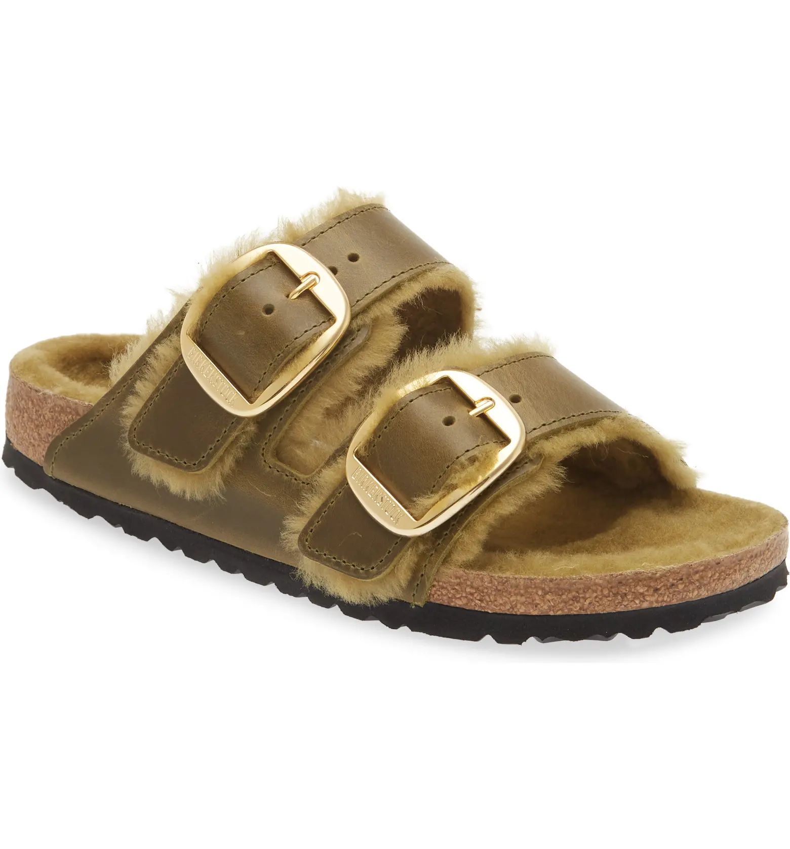 Arizona Big Buckle Genuine Shearling Lined SandalBIRKENSTOCK | Nordstrom