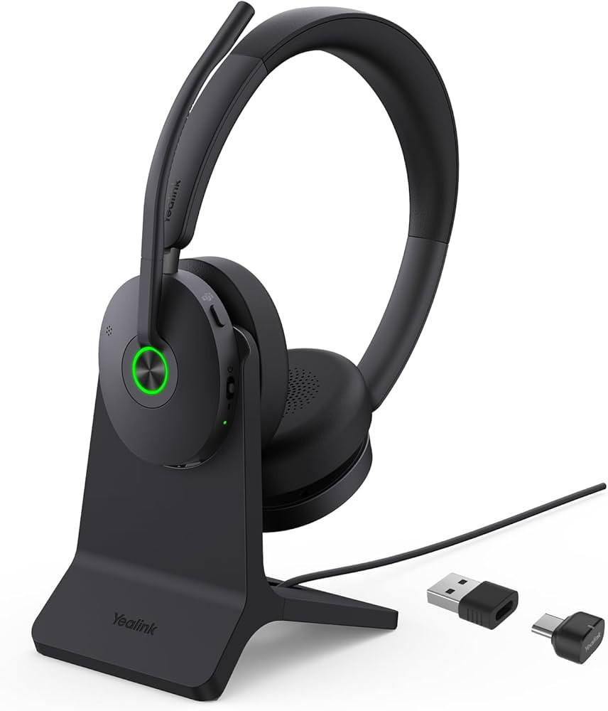 Yealink BH74 with Stand ANC Wireless Headset with Microphone for PC, Bluetooth Headset Noise Canc... | Amazon (US)