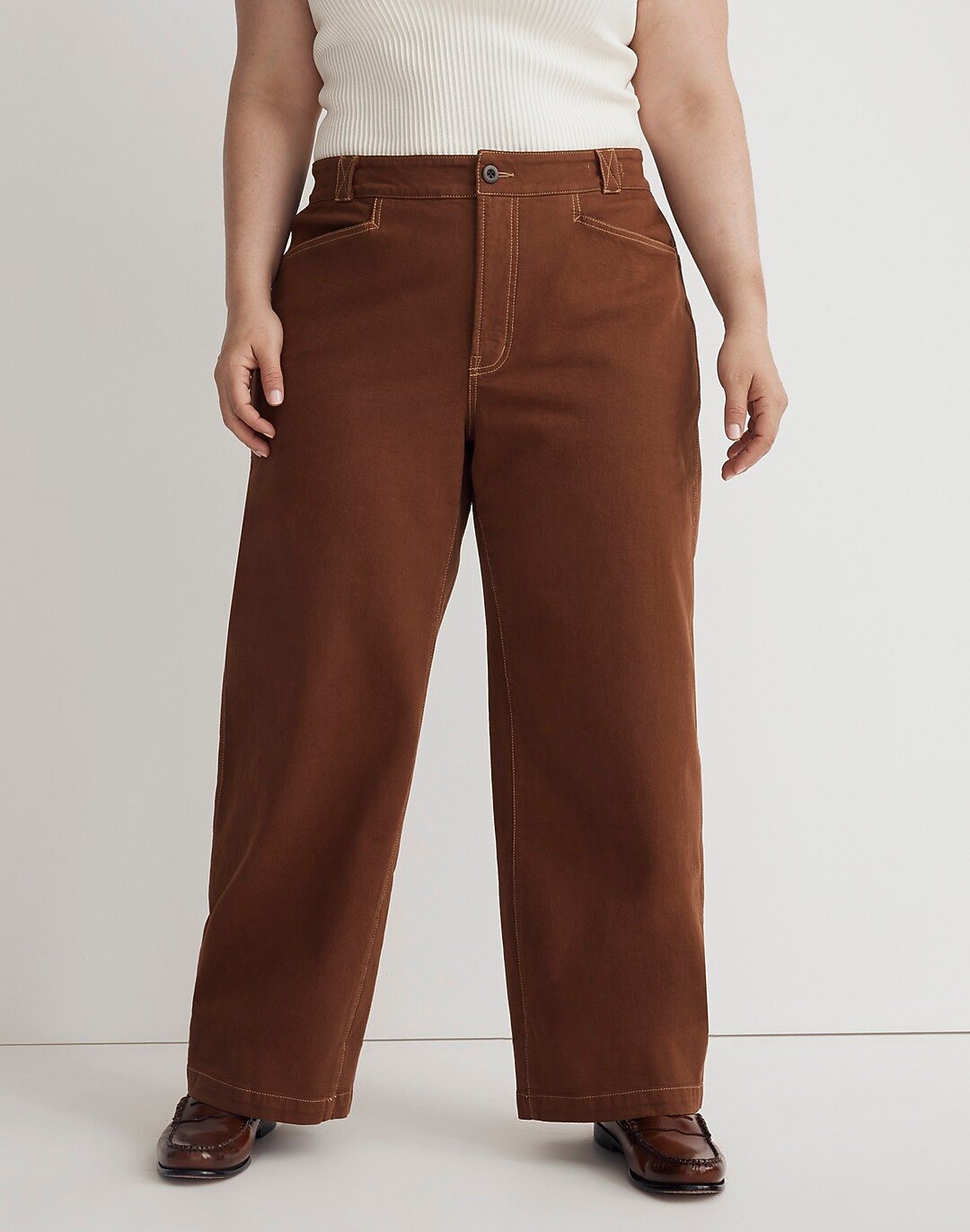 Plus Emmett 2.0 Wide-Leg Pants: Garment-Dyed Edition | Madewell