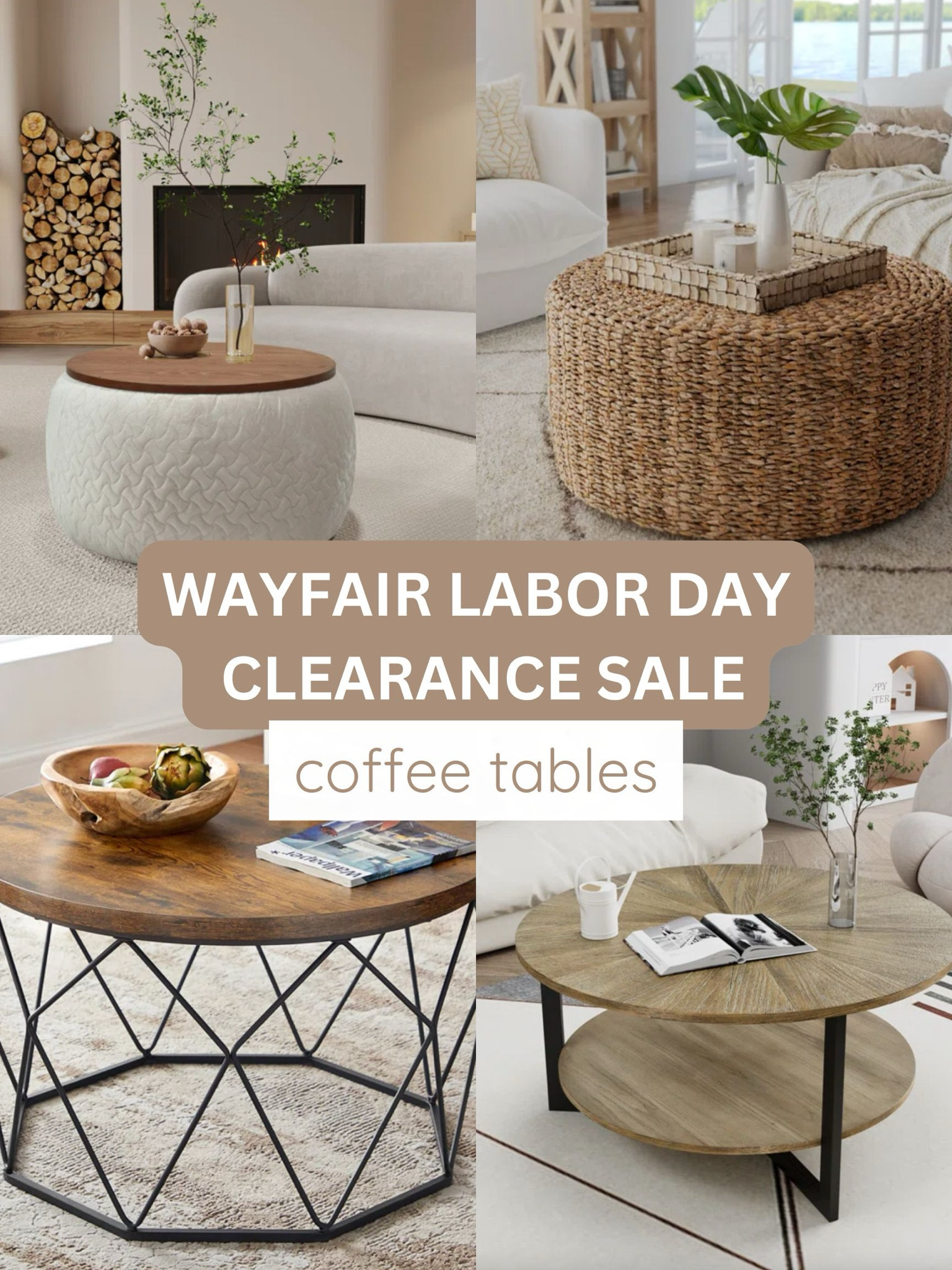 WAYFAIR LABOR DAY CLEARANCE SALE 🏡‼️ Here are all my favorite coffee tables from the sale. Up to 70% OFF ‼️ 

Wooden coffee table, modern coffee table, living room, decor, home decor

#homedecor #livingroom #coffeetable #sale #homedecorsale 

#LTKSaleAlert #LTKFallSale #LTKHome