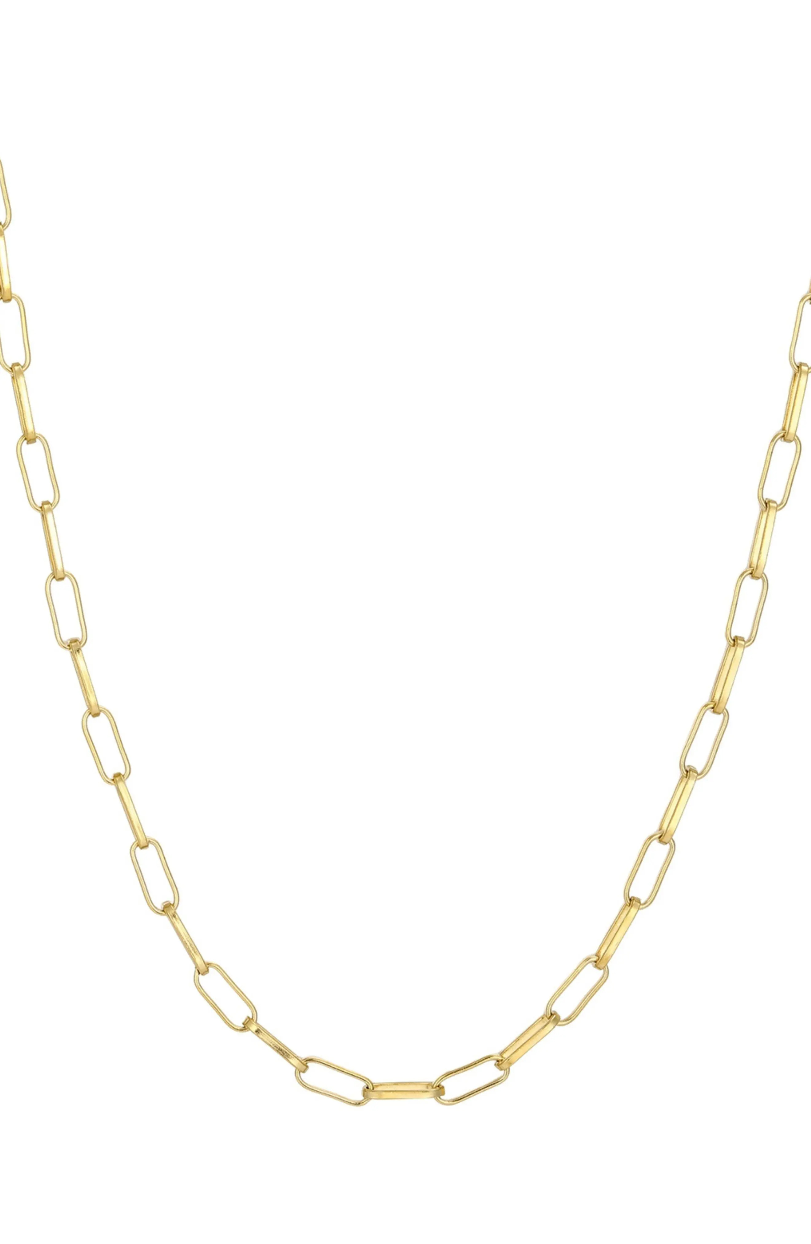 Adornia 18K Gold Plated Paper Clip Chain Necklace at Nordstrom Rack | Nordstrom Rack