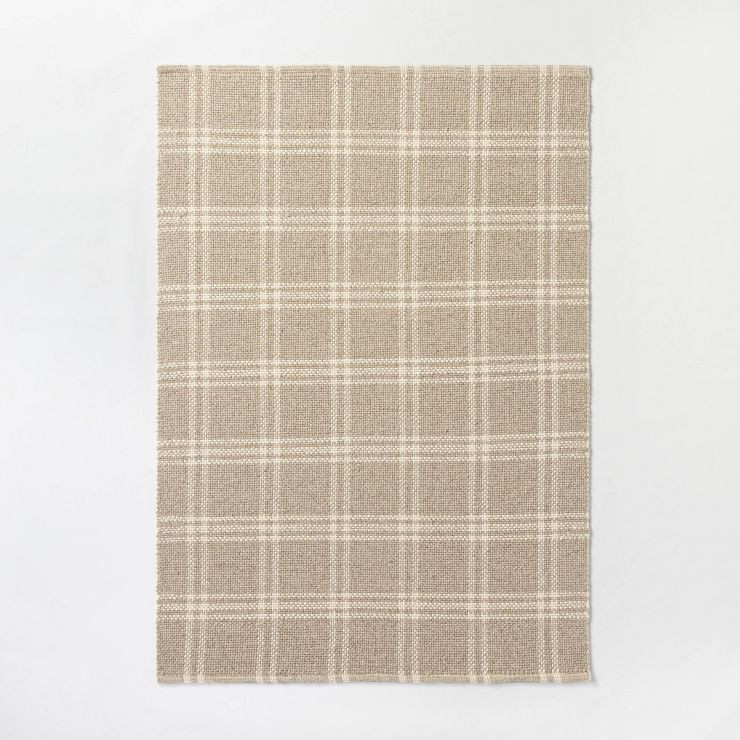Cottonwood Plaid Wool/Cotton Area Rug - Threshold™ designed with Studio McGee | Target