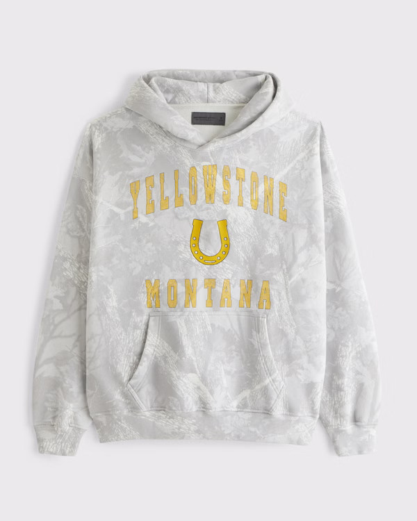 Men's Yellowstone Graphic Popover Hoodie | Men's Clearance | Abercrombie.com | Abercrombie & Fitch (US)