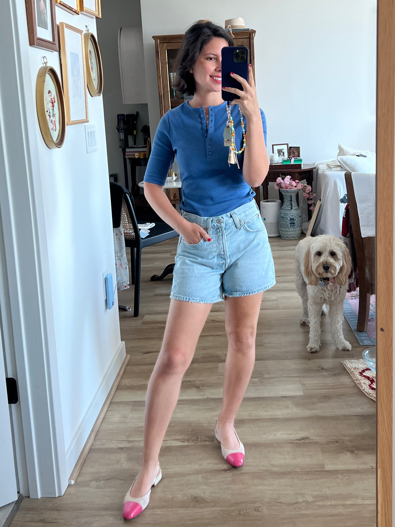 Top XS
Shorts 23

Sezane top, ribbed tee, blue shirt, light wash shorts, agolde shorts, agolde Parker long, Chanel sling backs, phone charm, best t shirt bra, seamless bra

minimal style, parisian style, aesthetic outfits, summer outfits, style inspo, Washington DC, dc influencer, French girl style, European style, over 30, petite, dc blogger, LTK creator 

You’re in the right place if you’re looking for: 
• outfits for a European vacation
• French Girl Style inspo
• Petite friendly finds
• Over 30 outfits 
• Classic / timeless pieces 


#LTKStyleTip #LTKxNSale