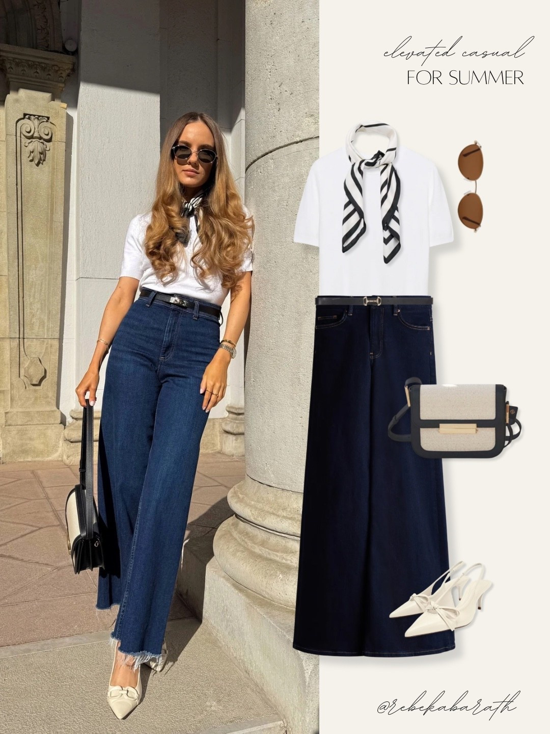 elevated casual for summer 💫

summer looks | wide leg jeans | minimal chic | jeans outfits

#LTKootd