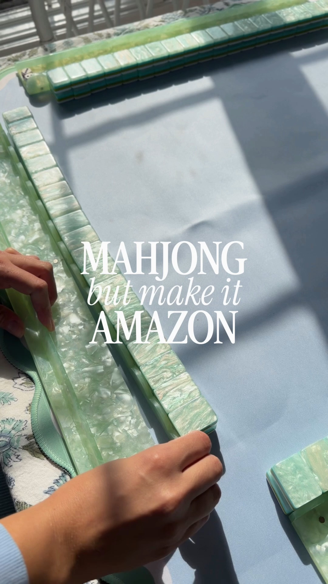 Amazon mahjong finds! Linking my whole
setup here! 🩵

#LTKSaleAlert #LTKHome #LTKvlog
